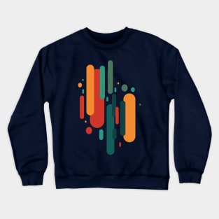 Abstract Geometric Shapes Crewneck Sweatshirt